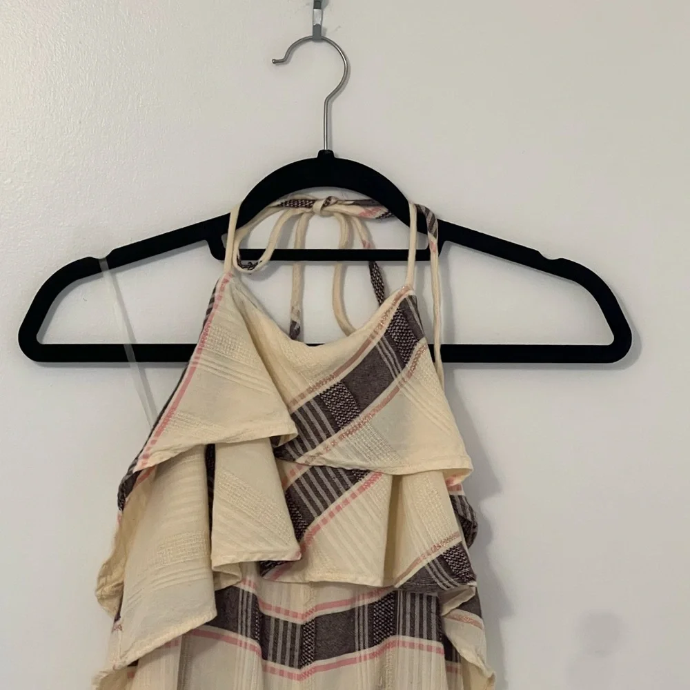 Saturday Sunday Striped Halter Jumpsuit - Picture 3 of 8